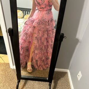 NEW Candy Pink Stacees Prom Dress (Size 6) - Tags Still On!